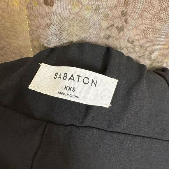 Aritzia Babaton Black Dress Work Pants Tailored Pull On Joggers XXS - Picture 3 of 7